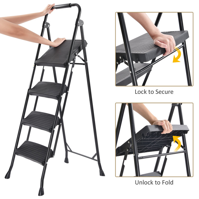 WFX Utility™ 4 Step Steel Step Stool Wayfair Canada